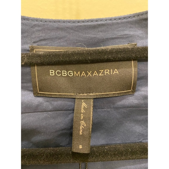 BCBGmaxazria Blue Suede Vest w/ Cutouts - Picture 4 of 5